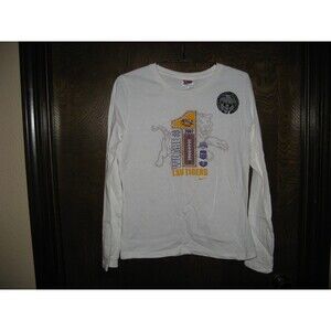 Vintage Mens Nike White Tag LSU Tigers White 2007 Championship LS T-Shirt  M NWT